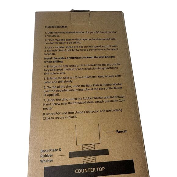 Aquaboon 1 Handle Kitchen Black Chrome Finished RO Faucet Fast Shipping Ab-cl-bm - Picture 2 of 13